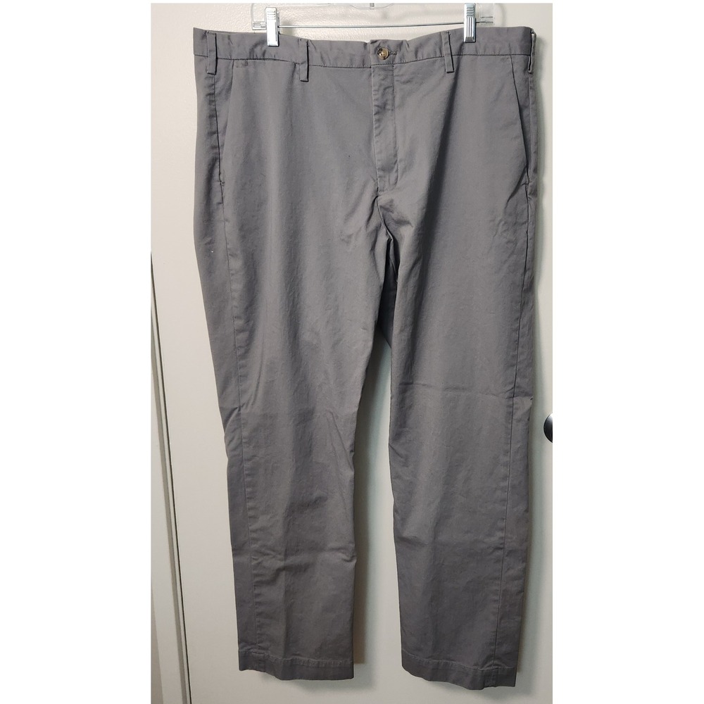 Polo Ralph Lauren Men's Gray Chinos 40x30.5 Flat Front Pants Preppy Casual